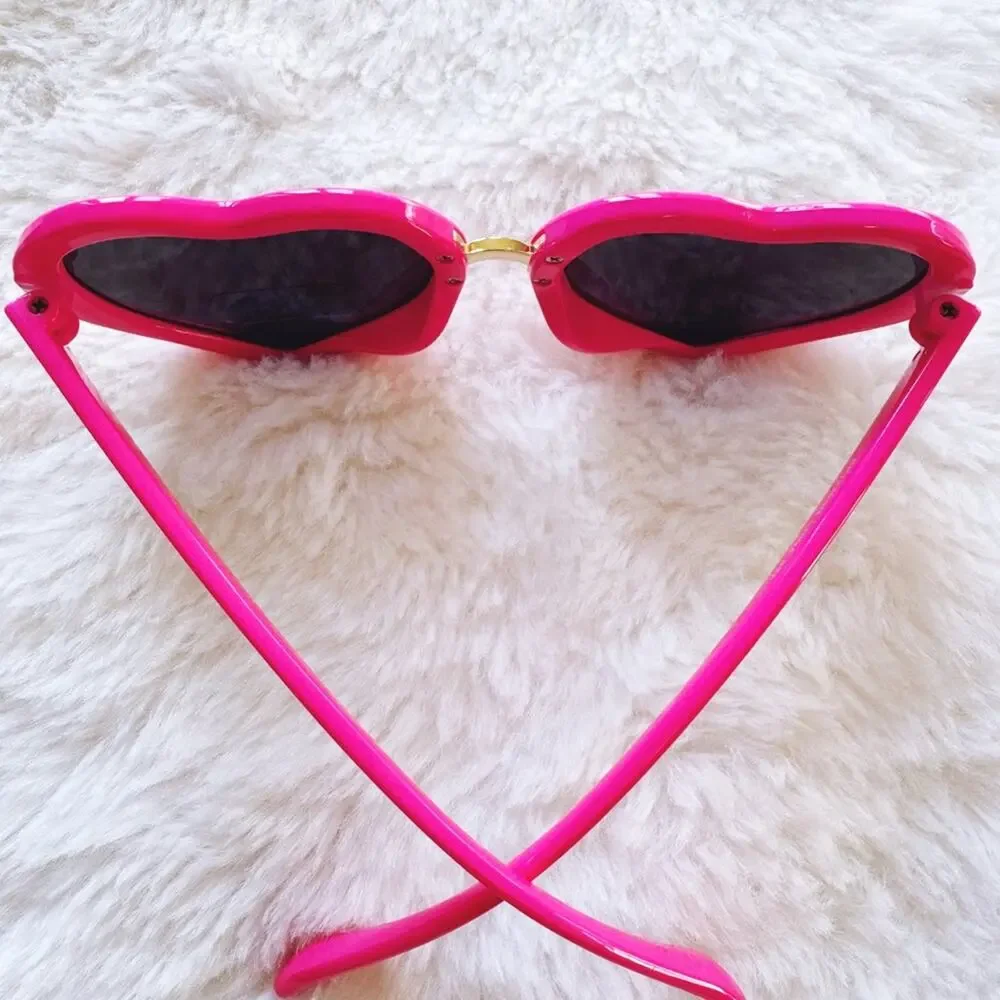 Pixie Pink Girl Heart-shape Sunglasses